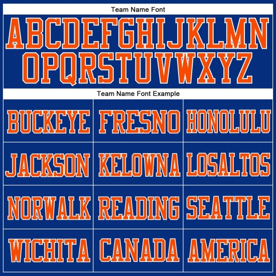 Trikot Fußball Orange-Weiß Royal Mesh Custom Authentic Trikot Fußball Orange-Weiß Royal Mesh Custom Authentic