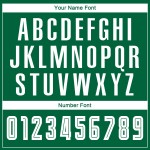 Weiß-Schwarz Uniform Sublimation Jersey Fade Custom Grün Kelly Fußball Mode