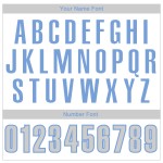 Hellblaues authentisches Basketballtrikot, Weißgrau-Hell, Custom Throwback Hellblaues authentisches Basketballtrikot, Weißgrau-Hell, Custom Throwback