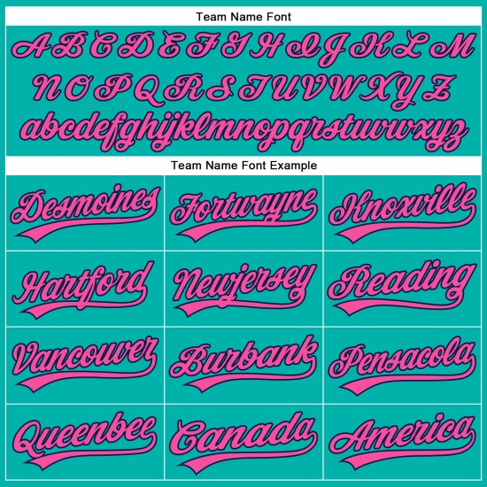 Nadelstreifen Baseball Weiß Authentic Custom Pink-Navy Aqua Jersey