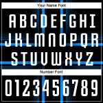 Custom Jersey Uniform Schwarz Sublimation Fußball Weiß-Hellblau