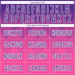 Rosa Trikot Uniform Fußball Custom Lila-Weiß Sublimation