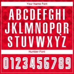 Fußball Sublimation Uniform Trikot Rot Auswärts Custom Weiß