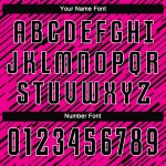 Schwarz-Weiß Fußball Trikot Uniform Rosa Custom Sublimation