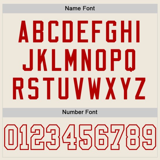 Fußballtrikot Mesh Authentic Creme Creme-Rot Custom