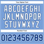 Authentic Pinstripe Royal-White Weiß Baseball Custom Light Jersey Blau