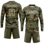 Vegas Soccer Salute Sublimation Camo auf Uniform-Trikot Gold-Oliv Custom Service Vegas Soccer Salute Sublimation Camo auf Uniform-Trikot Gold-Oliv Custom Service