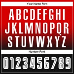 Jersey Uniform Weiß-Schwarz Lange Rot Fashion Sleeve Custom Fußball Fade Sublimation