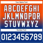 Fade Pullover Sweatshirt Mode Weiß-Royal Orange Sport Custom Hoodie genäht