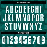 Fußball Custom Weiß-Schwarz Uniform Sublimation Grün Jersey