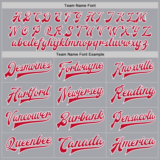 Letterman Grau Bomber Varsity Full-Snap Jacke Rot-Weiß Custom Letterman Grau Bomber Varsity Full-Snap Jacke Rot-Weiß Custom