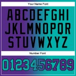 Lila Aqua-Schwarz Farbverlauf Custom Sports Fashion Genäht Pullover Hoodie Sweatshirt