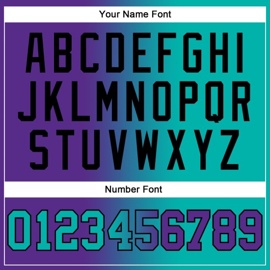 Lila Aqua-Schwarz Farbverlauf Custom Sports Fashion Genäht Pullover Hoodie Sweatshirt