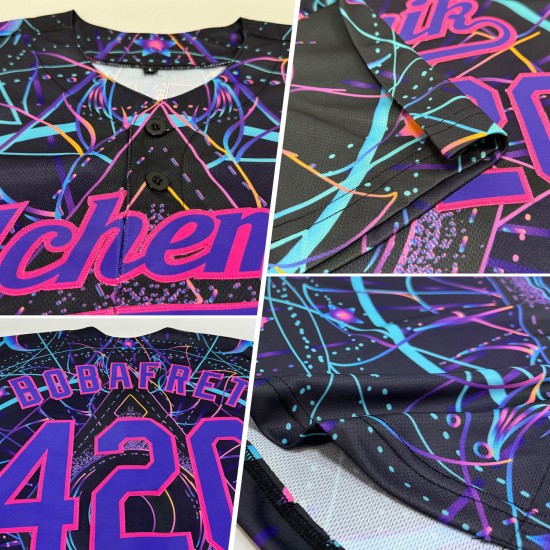 Heilige Geometrie Authentische Pilze Jersey Über 3D Custom Muster Baseball Halluzination Magie Psychedelische Design Heilige Geometrie Authentische Pilze Jersey Über 3D Custom Muster Baseball Halluzination Magie Psychedelische Design