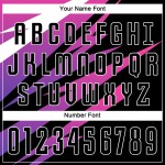 Sublimation Fußball Schwarz-Weiß Trikot Uniform Custom Pink