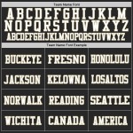 Authentisches Gold-Weiß-Trikot, benutzerdefiniertes schwarzes Mesh, Football Vegas