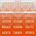 Orange Trikot Weiß Sublimation Custom Uniform Fußball