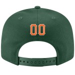 Orange-Weiß genähte grüne Mütze Custom Snapback verstellbar Orange-Weiß genähte grüne Mütze Custom Snapback verstellbar