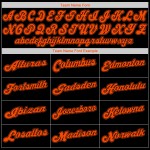 Jersey Authentic Schwarz Orange-Schwarz Baseball Custom Jersey Authentic Schwarz Orange-Schwarz Baseball Custom