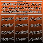 Custom Jersey Baseball Fashion Authentic Orange Fade Schwarz-Weiß