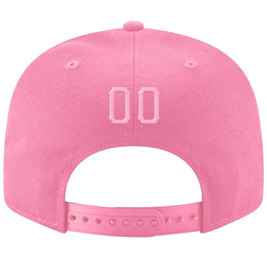 Pink Pink-Weiß Snapback Mütze Verstellbar Gestickt Custom Pink Pink-Weiß Snapback Mütze Verstellbar Gestickt Custom