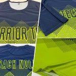 Navy Fußball Custom Uniform Sublimation Neon Trikot Grün