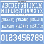 Blaue Throwback-Shorts Authentic Basketball Weiß Custom Light